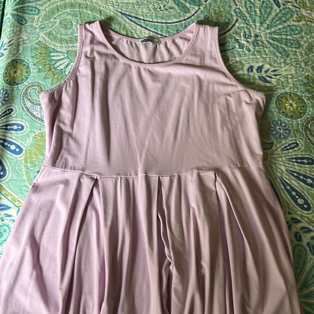 Lavender a line sleeveless summer dress
